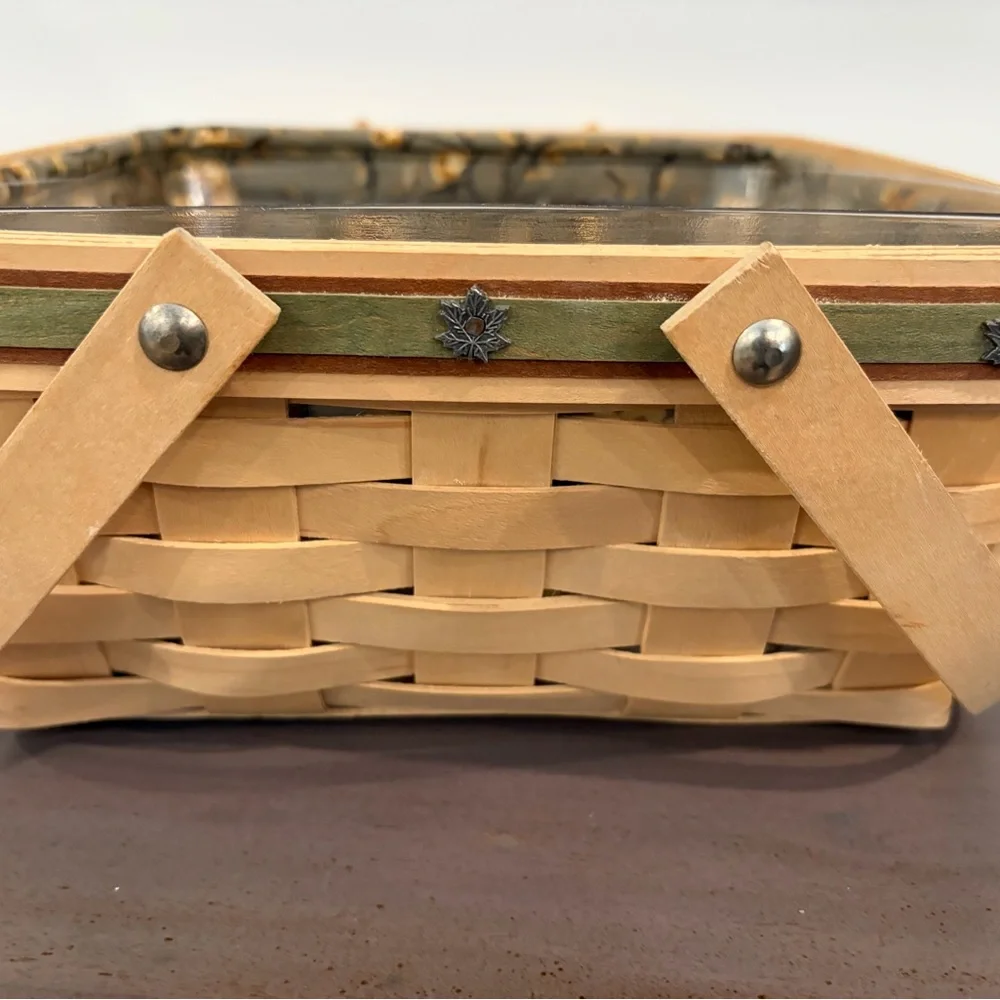 Longaberger Bountiful Harvest Basket Handmade in Ohio signed by Judy and Jerry